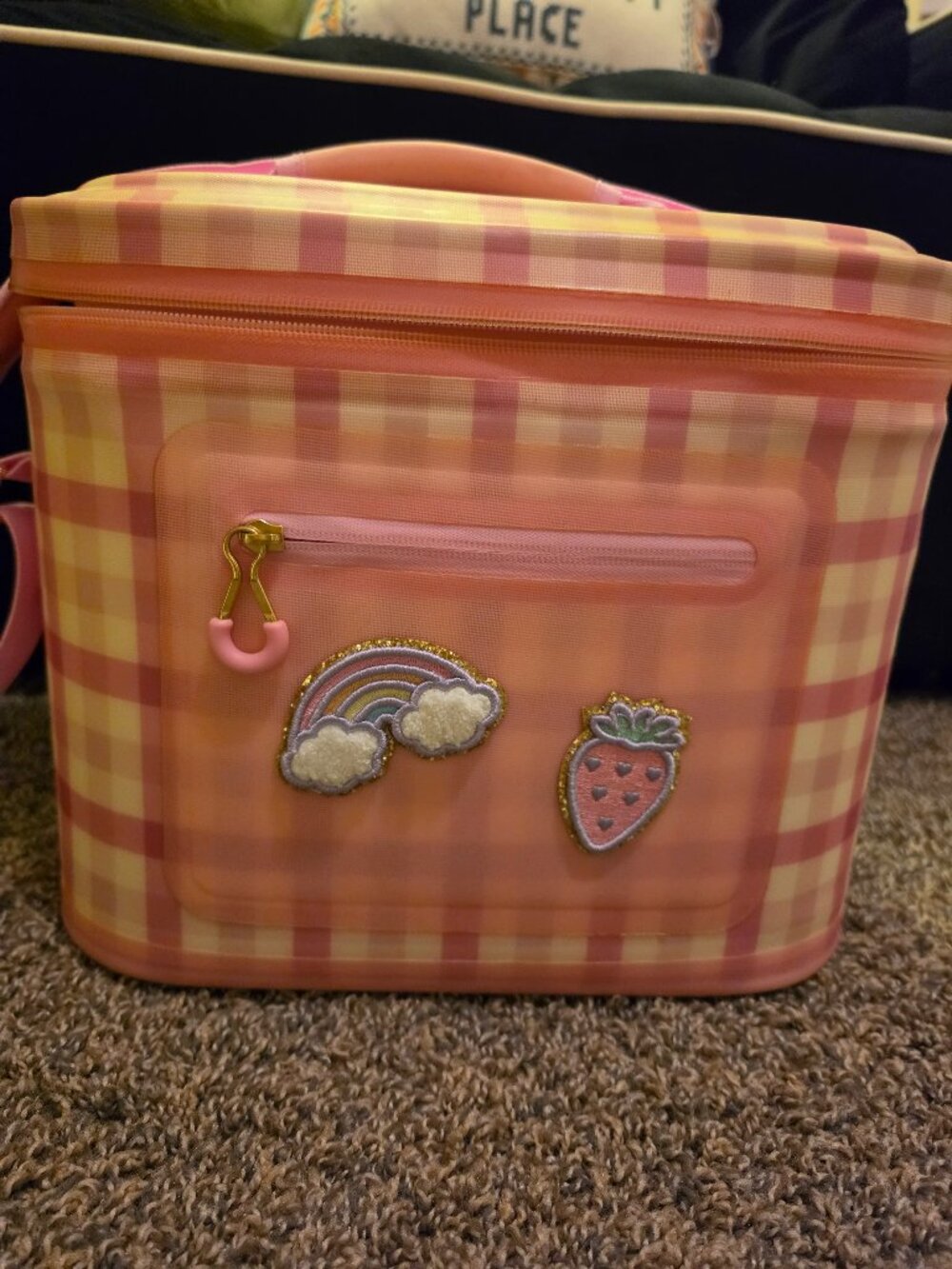 Stoney Clover Lane x Target Pink Gingham Insulated Cooler Bag